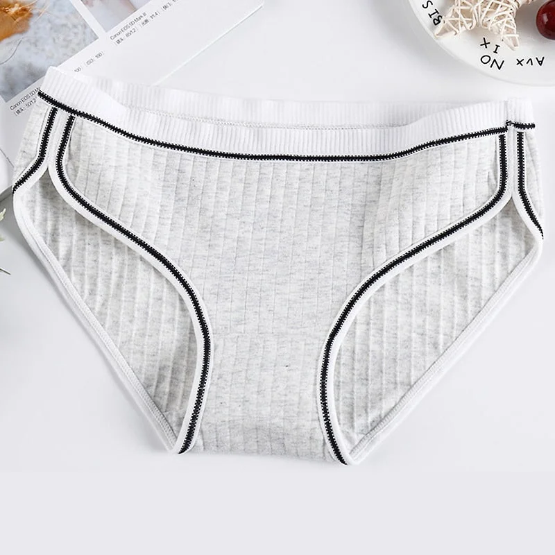 FallSweet Sexy  Cotton  Panties Women Briefs  Plus Size Lingerie M to 4XL Underwear Female Mid Waist