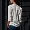 Gioiacombo™ Camicia in chiffon con bottoni scollo a V