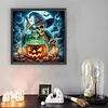 Diamond Painting - Partial Special Shaped Drill - Halloween Skeleton(Canvas|30*30cm)