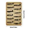 Avions de chasse - Panneaux en &eacute;tain m&eacute;tallique(20*30cm/30*40cm) - Garage
