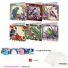 6Pcs Diamond Painting Flowers and Birds Greeting Card Set with Envelopes for Beginner Adult Holiday Gifts