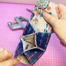 Triple Card Pouch Sewing Templates&Instruction
