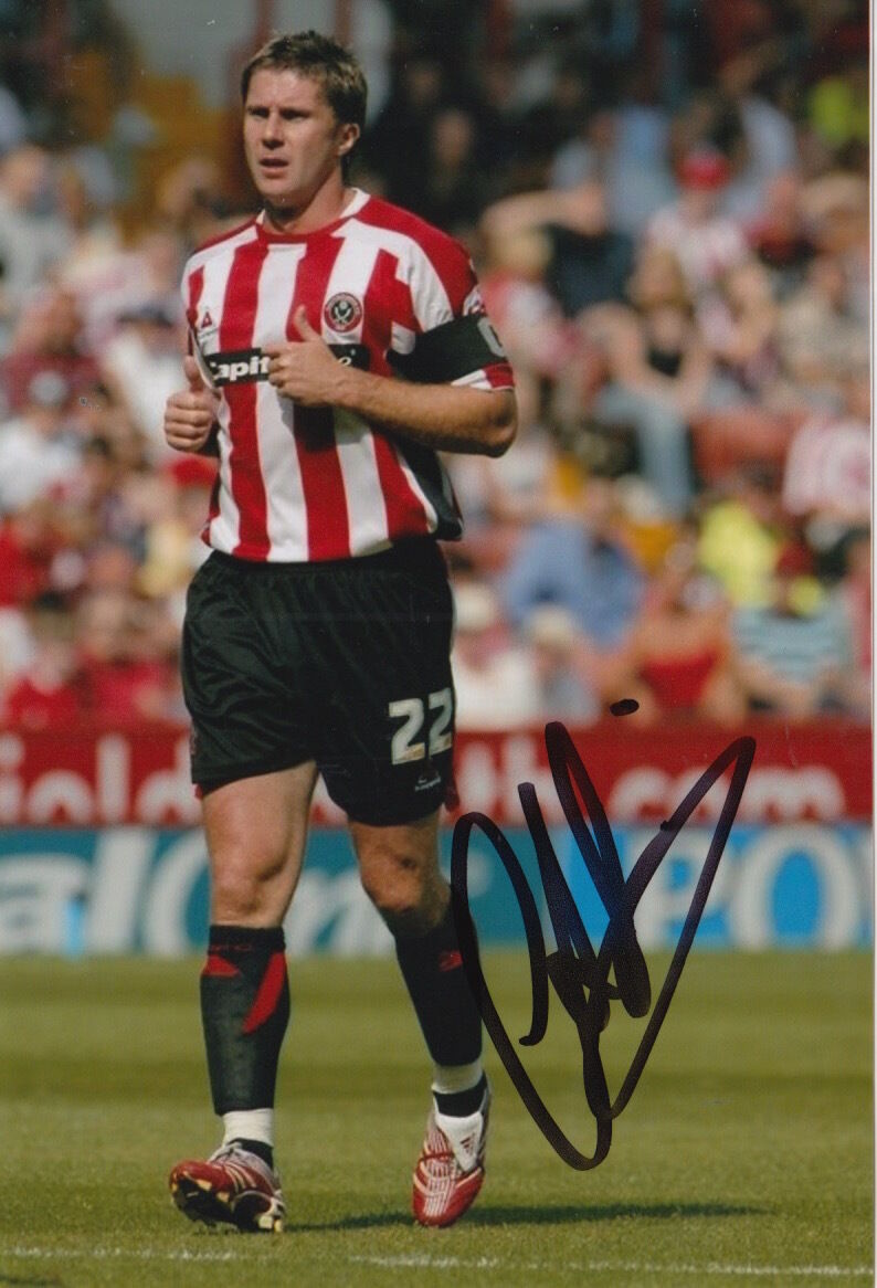 SHEFFIELD UNITED HAND SIGNED CHRIS LUCKETTI 6X4 Photo Poster painting 1.