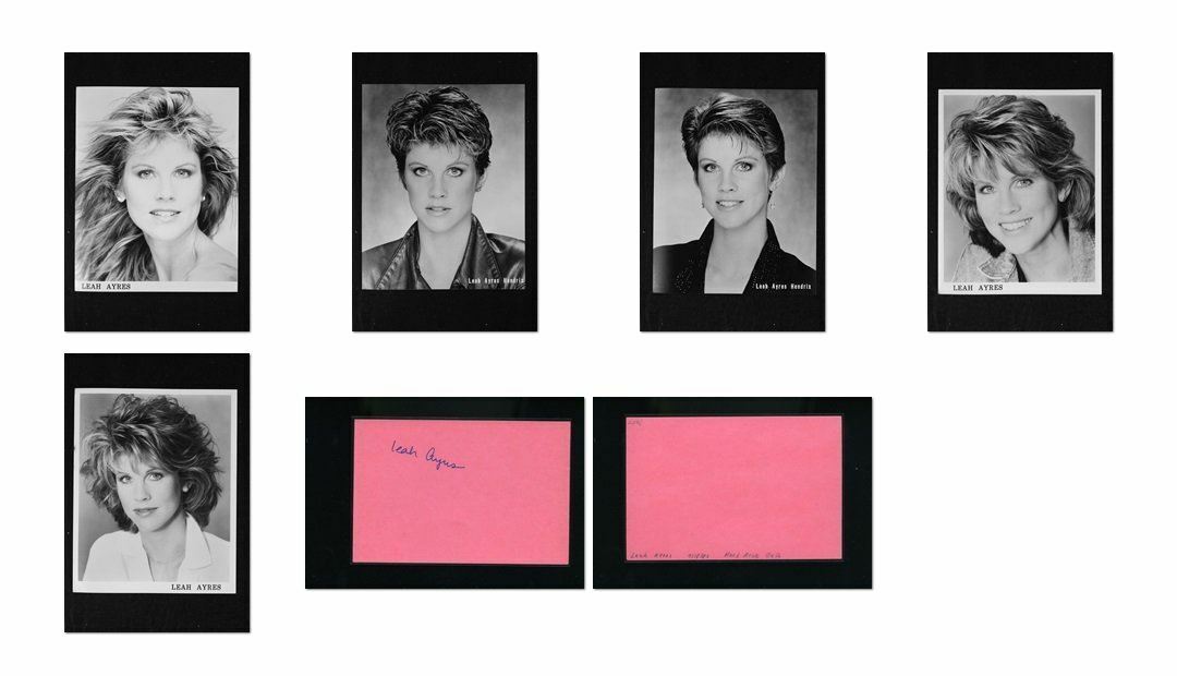 Leah Ayres - Signed Autograph and Headshot Photo Poster painting set - St. Elsewhere