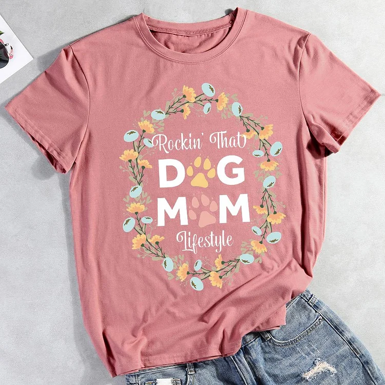 Dog Mom Lifestyle  T-shirt Tee -012320