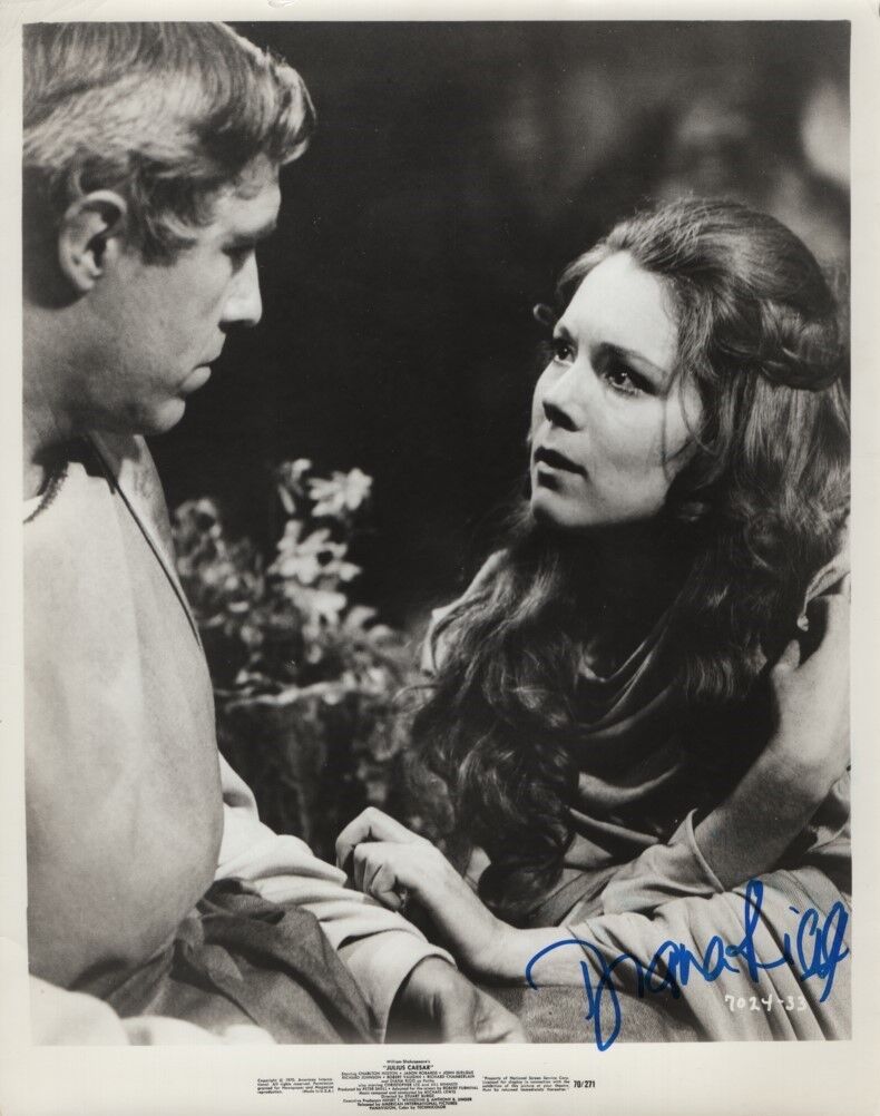 DIANA RIGG signed autographed 8x10 JULIUS CAESAR PORTIA original press Photo Poster painting