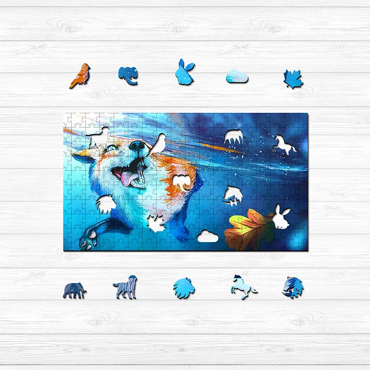 Ericpuzzle™ Ericpuzzle™Underwater Fox Wooden Jigsaw Puzzle