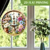 (US Local)Acrylic Fountain Flowers DIY Hanging Diamond Art Kits Wall Door Decor