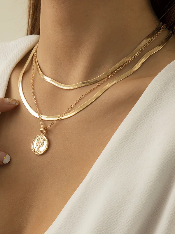 Timeless Simplicity - Layered Snake Chain Necklaces in Solid Color