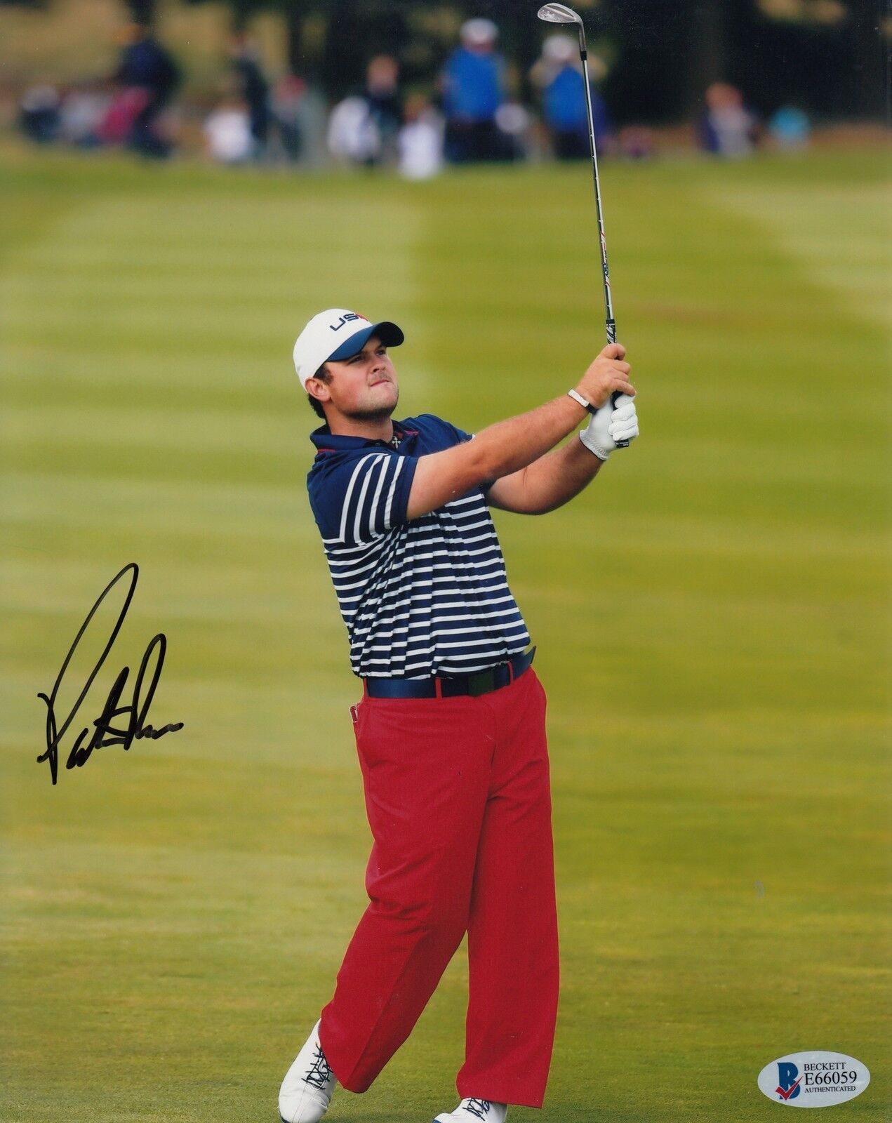 Patrick Reed #0 8x10 Signed 8x10 Photo Poster painting Beckett Certified Golf 061018