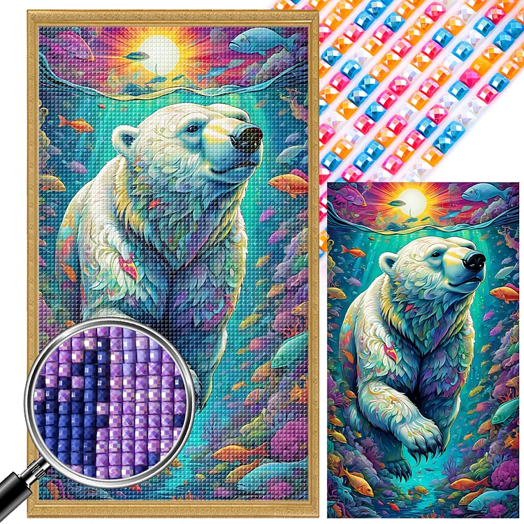 Seabed 40*70CM (Canvas) AB Square Drill Diamond Painting gbfke