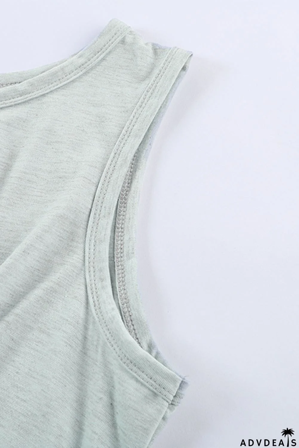 Burgundy Crew Neck Sleeveless Twist Hollow-out Bodycon Mini Dress