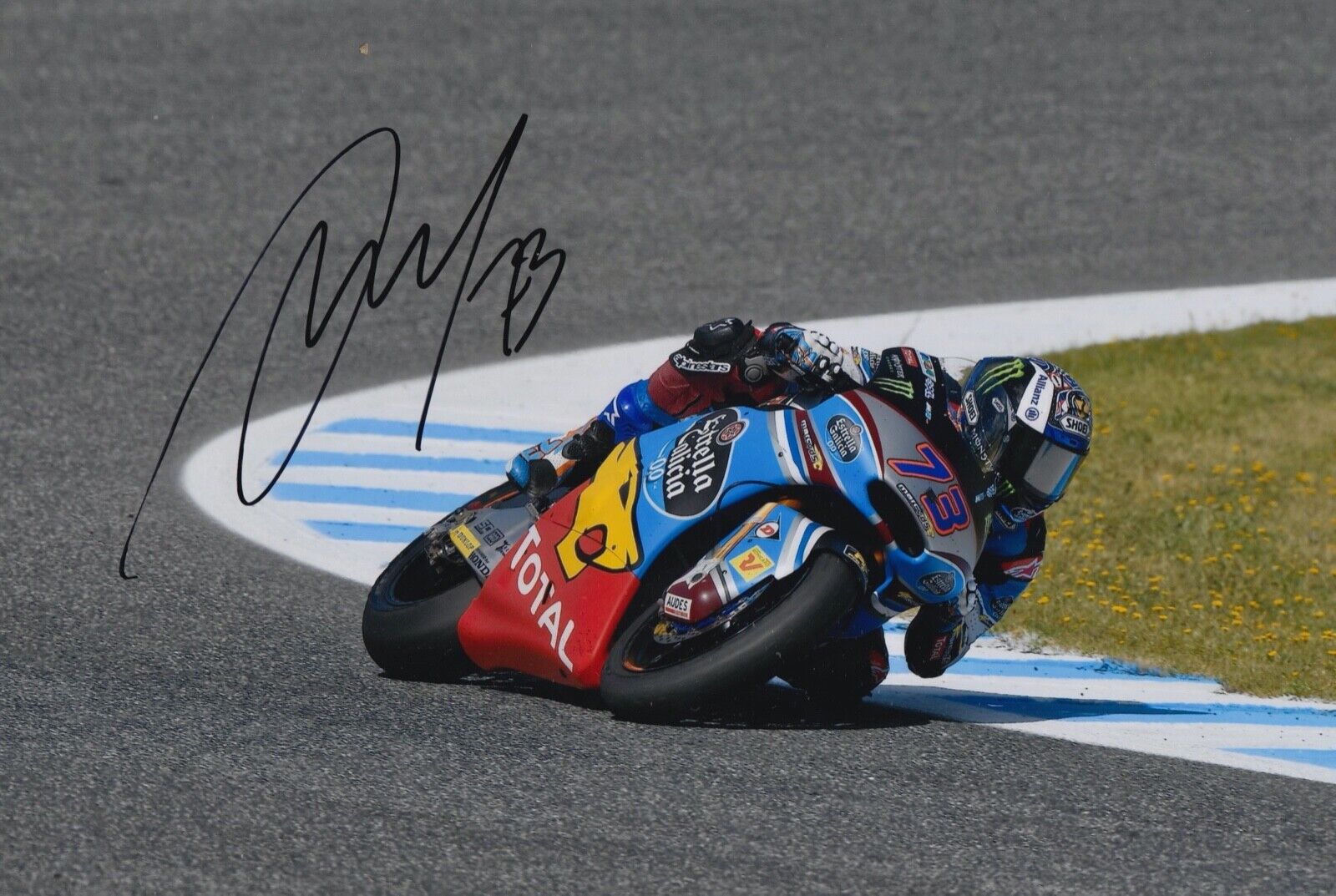 Alex Marquez Hand Signed 12x8 Photo Poster painting MotoGP Autograph Marc VDS Moto2 2