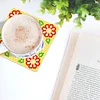6pcs/set Diamond Painting Acrylic Square Coaster Water Cup Pad for Room Decoration