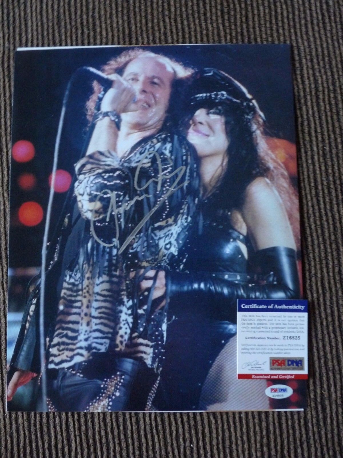 Klaus Meine Scorpions Live Concert Signed Color 11x14 Photo Poster painting PSA Certified #2 F1