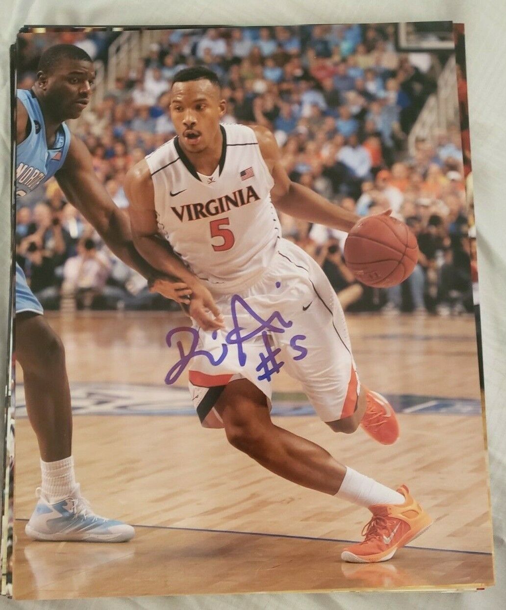 DARION ATKINS VIRGINIA CAVALIERS SIGNED AUTOGRAPHED 8X10 Photo Poster painting W/COA G