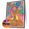 >SALE<5D DIY Partial Special Shaped Drill Diamond Painting Tree Butterfly Decor30x40cm