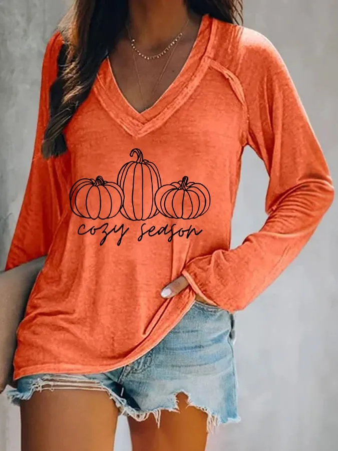 Women's Cozy Season Print T-Shirt 