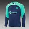 2023/2024 Barcelona Half-Pull Training Suit Royal blue Jersey Set love fball