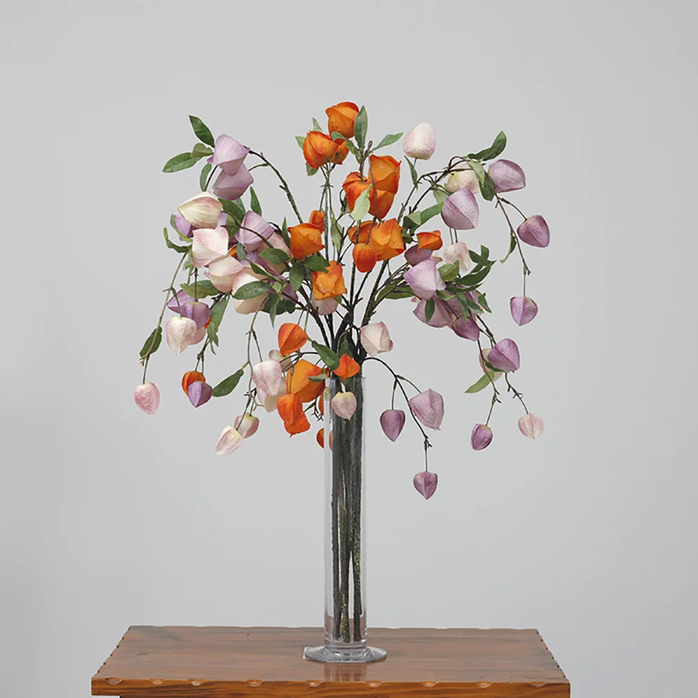 Forest hanging lantern flower simulation flower ornament photography props