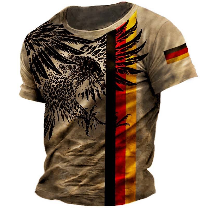 Men's Causal Printed Short Sleeve T-shirt