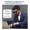Smart Glasses AI Voice Assistant BT Audio Glasses with Open Ear Speaker Hands-Free Calls & Built-in Microphone for Men & Woman
