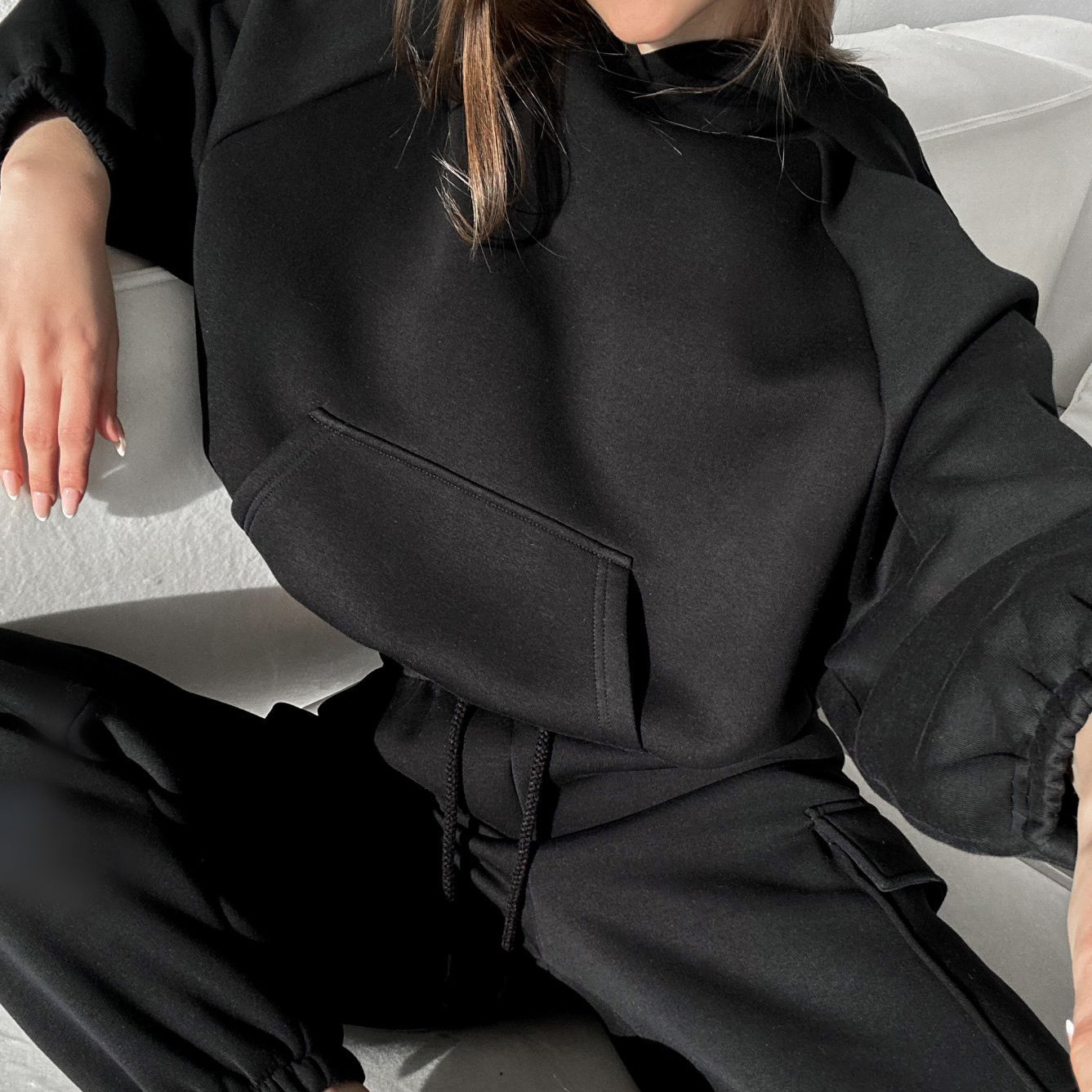 Women's Fashion Sports Casual Sweatshirt Set