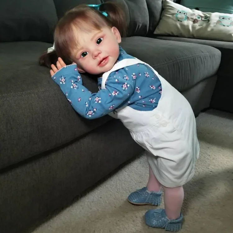  20" Handmade Reborn Baby Open Eyes Doll Girl Bassoin,Gifts For Chirdren - Reborndollsshop®-Reborndollsshop®