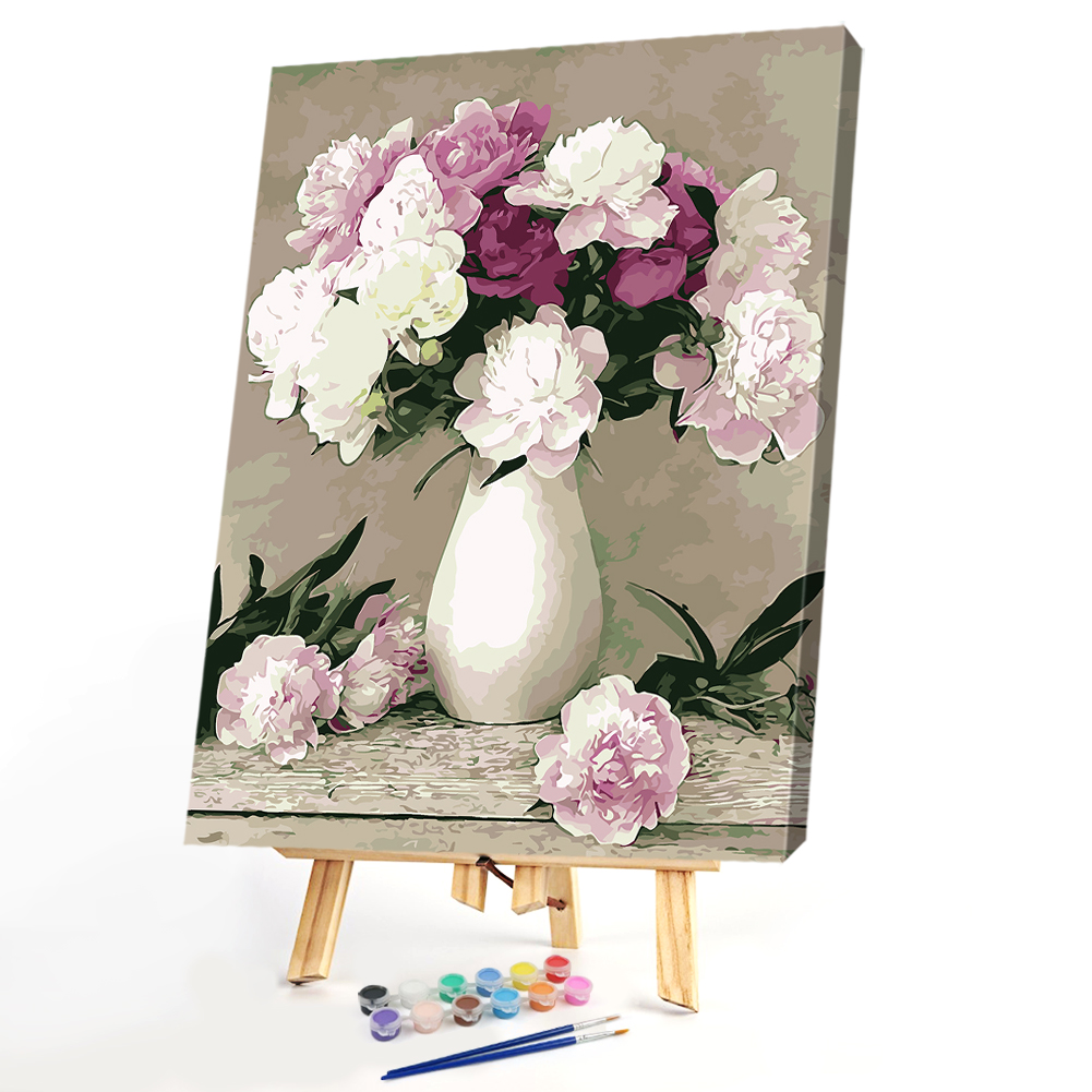 

40*50CM Paint By Numbers-Elegant Flowe, 501 Original