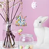 (US Only)PET Double Sided Special Shaped Easter Alphabet DIY Diamond Painting Keychain