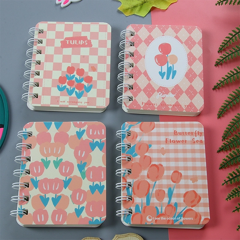 A7 Flip Coil Notebook Student Small Pocket Mini Portable Office Notepad Random 1 Piece