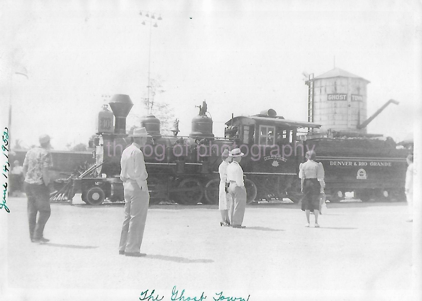 GHOST TOWN TRAIN 5 x 7 FOUND Photo Poster painting 50's Vintage bwOriginal 11 10