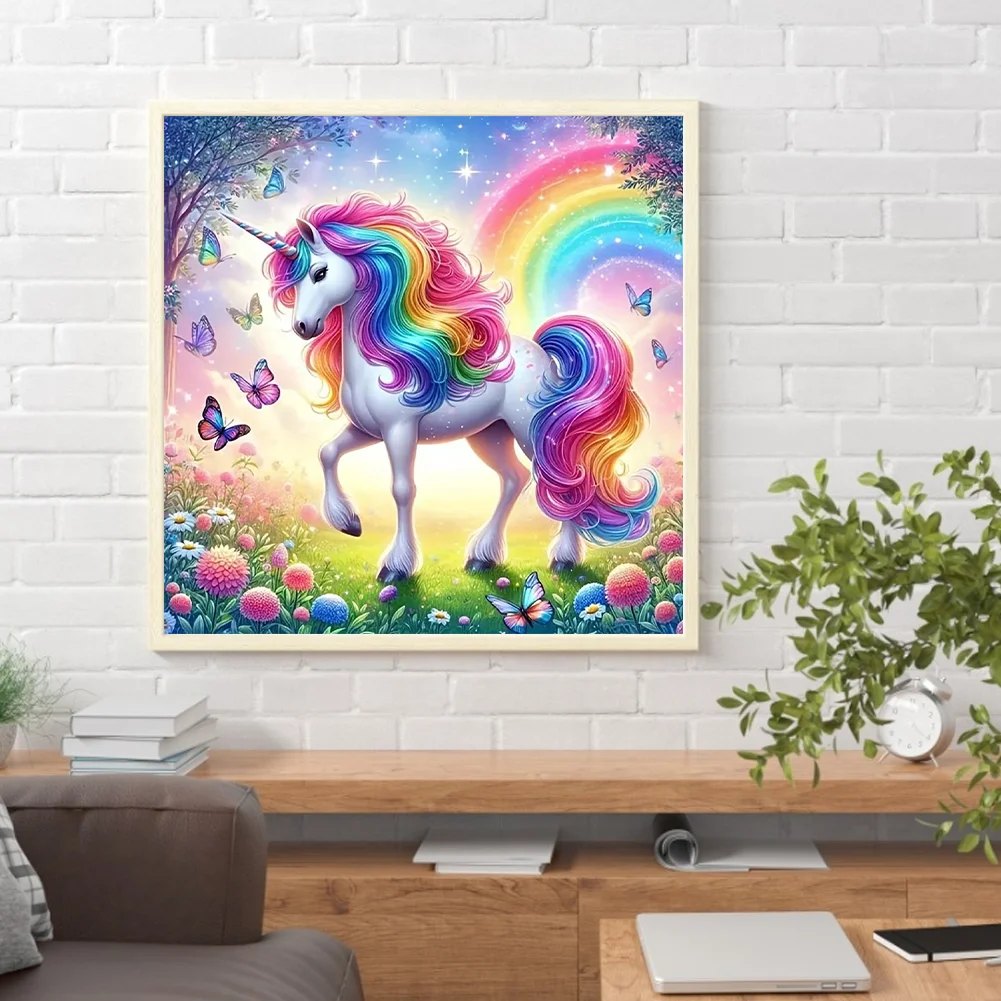 Diamond Painting - Full Round Drill - Unicorn(Canvas|30*30cm)