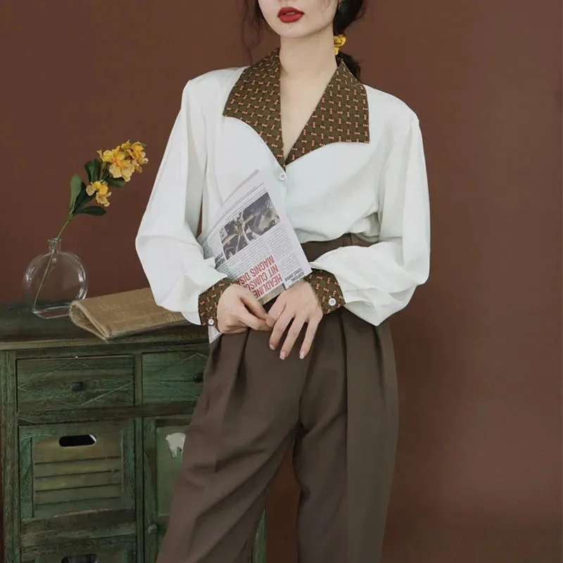 Fashion Women Chiffon Blouse Long Sleeve Solid Korean Shirt Office Lady Slim Blusas Spring Autumn Elegant Blouses High Quality