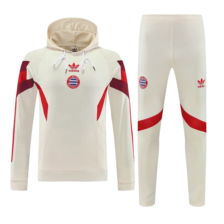 2025-26 Bayern Munich Hooded Long Sleeve Suit - Adult Suit