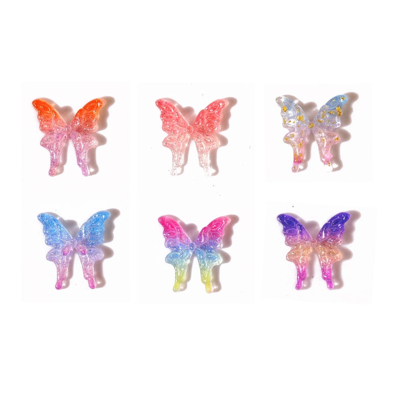 Butterfly Resin Nail Decoration Accessories