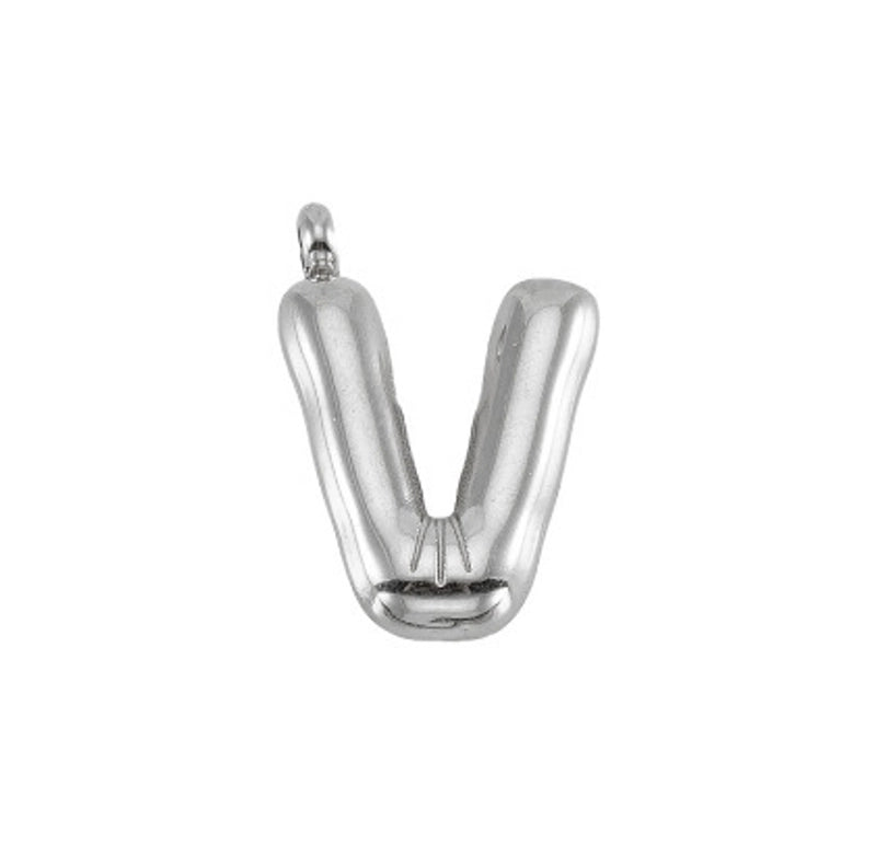 2 Pieces 24mm 304 Stainless Steel Letter Pendant Chain