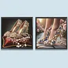 High Heels Special Shaped 5D DIY Partial Drill Diamonds Dots Gem Art Kits for Adults Beginners Home Decor Diamonds Paintings Gem Art 11.81 X11.81inch