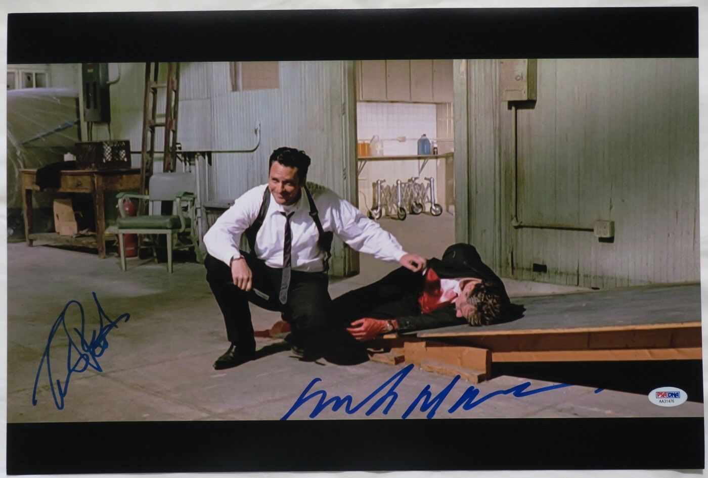 Michael Madsen/Tim Roth Signed Reservoir Dogs Auto 12x18 Photo Poster painting PSA/DNA #AA31476