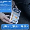 Car Air Pump, 3-in-1 Car Air Pump Portable Electric Car Tire Inflator Digital Display with LED Light Illumination Power Pack and Pressure Preset Function for Car Bicycle Inflatable Toy Ball