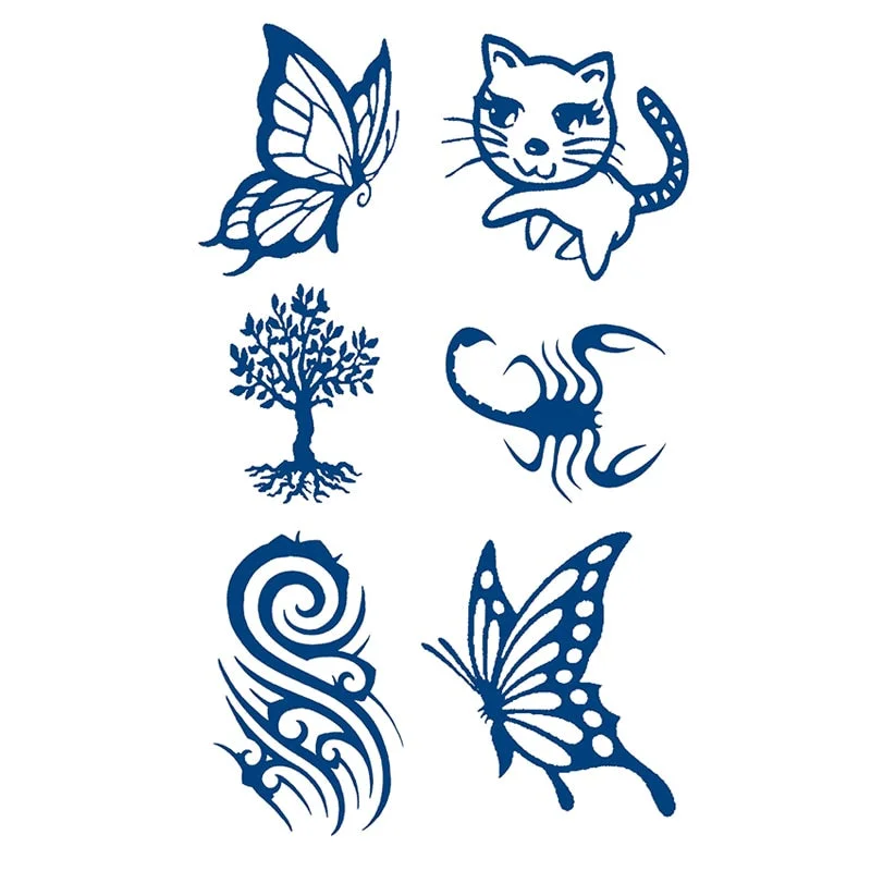 GH1-50 Herbal Juice Tattoo Sticker Semi-permanent Men and Women Long-lasting Waterproof Sweat Plant Juice Tattoo Sticker