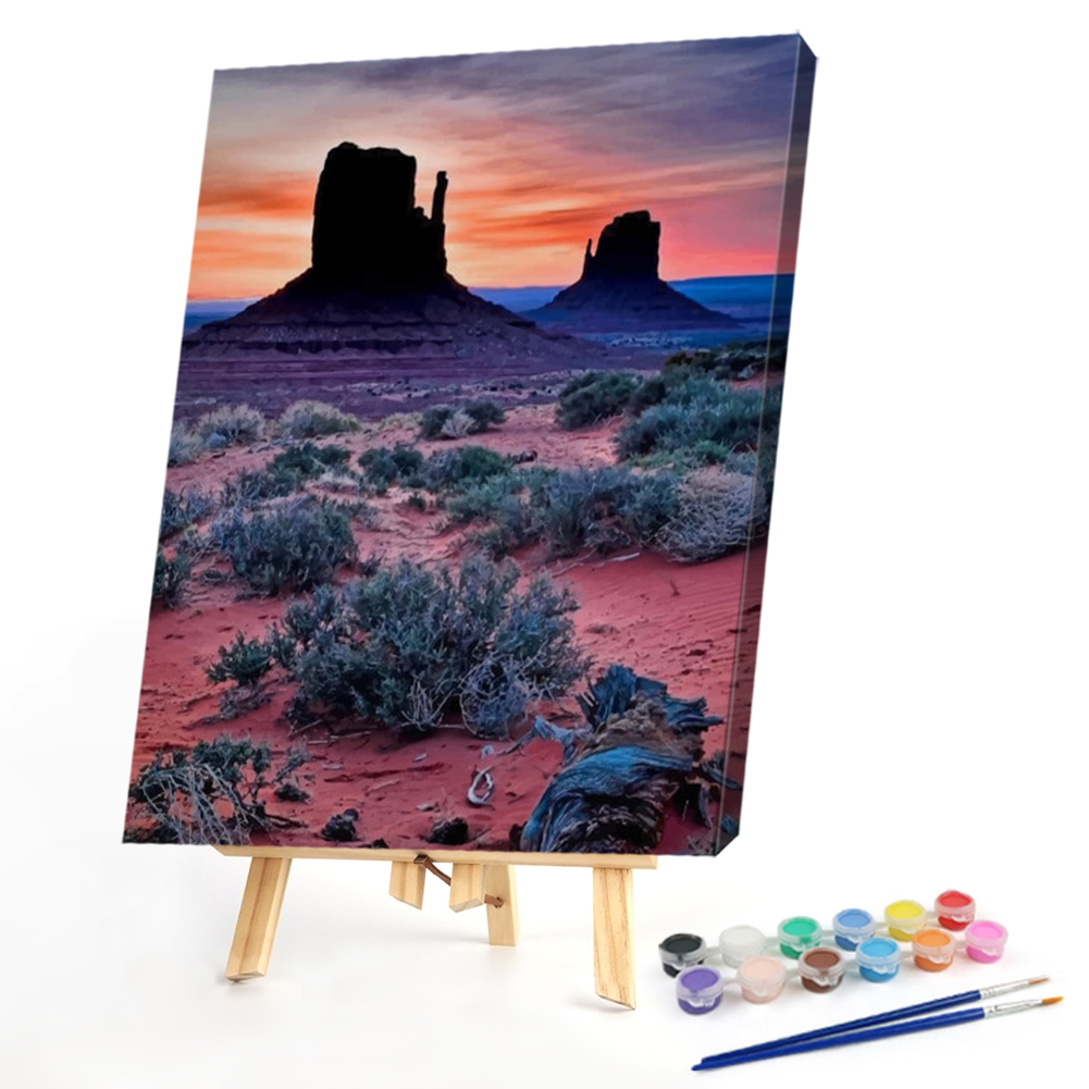 

40*50CM - Paint By Numbers - Gobi Grassland, 501 Original