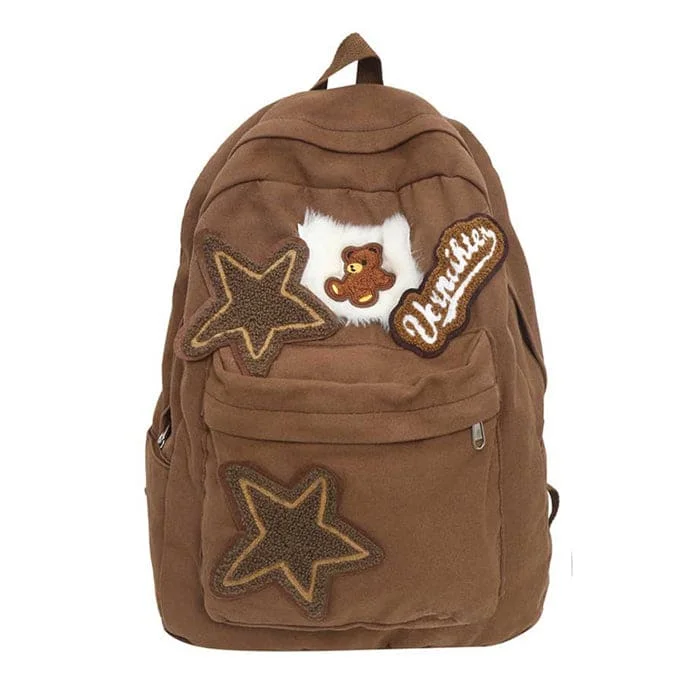Brown Bear Star Backpack