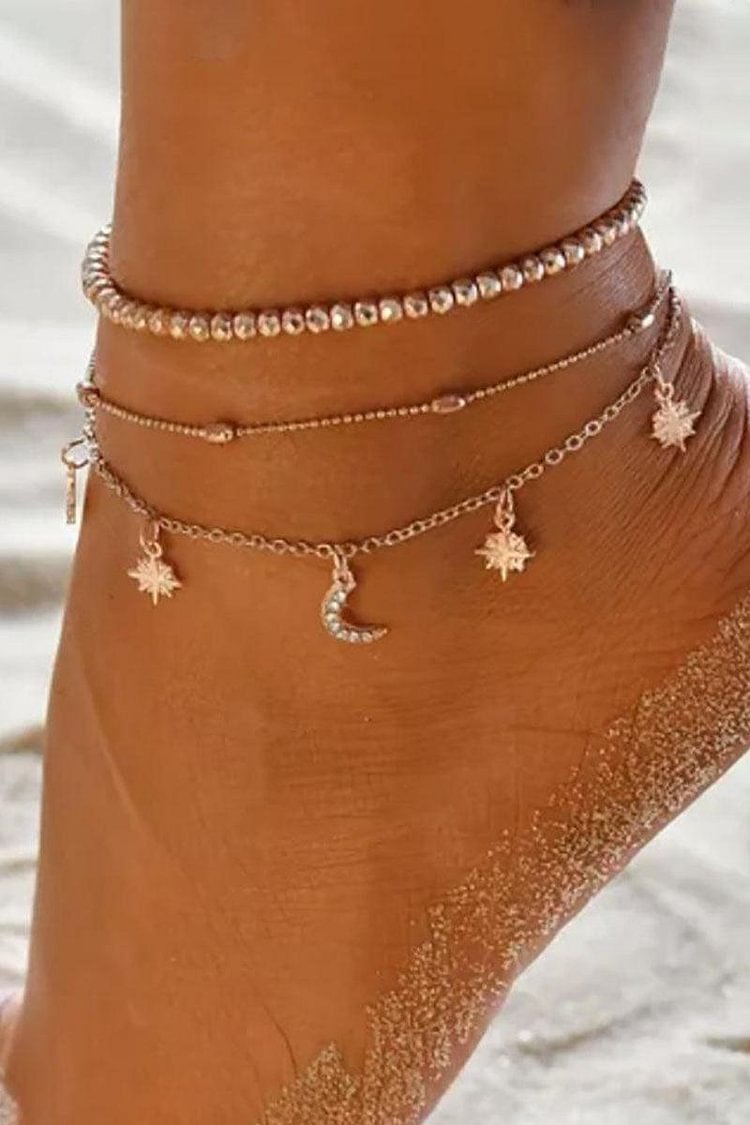 anklet moon and stars