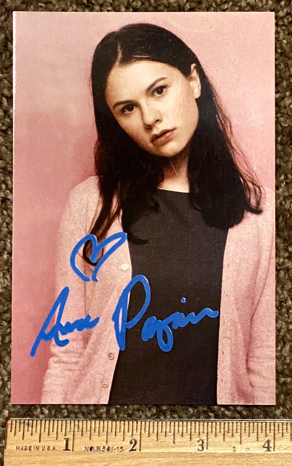 ANNA PAQUIN Signed 4x6 Photo Poster paintinggraph COA True Blood ROGUE Autograph Picture SOOKIE