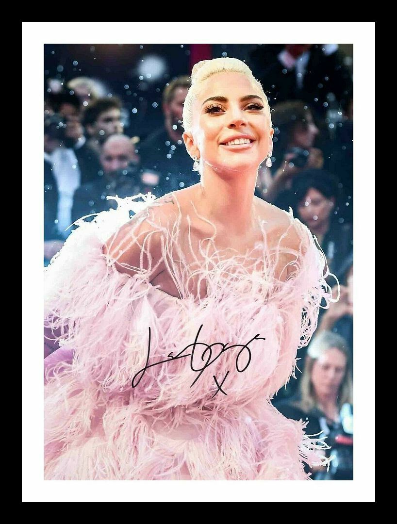 Lady Gaga Autograph Signed & Framed Photo Poster painting 19