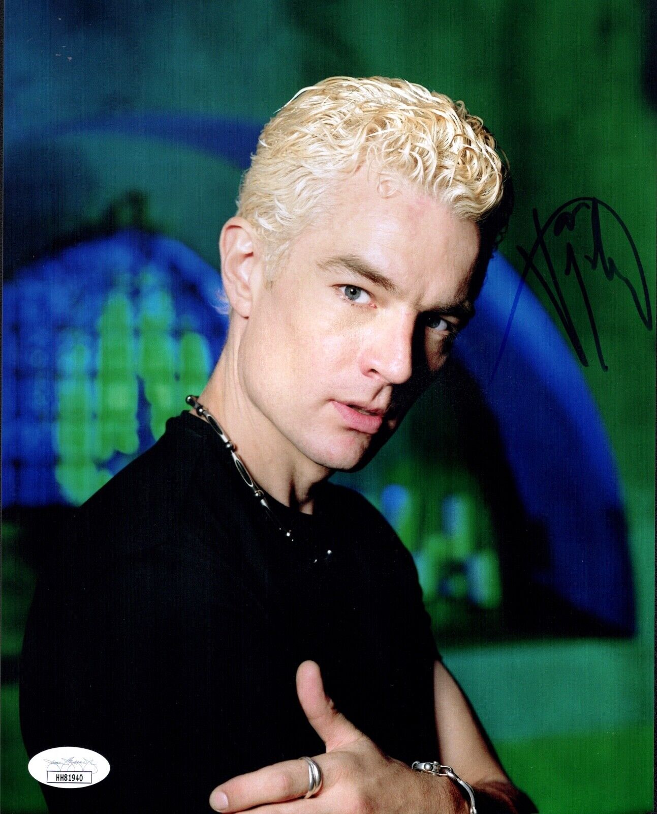 JAMES MARSTERS Signed SPIKE 8X10 Photo Poster painting IN PERSON Buffy Vampire JSA COA Cert