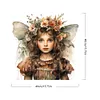 【Clearance Sale】Flowers Butterfly Girl-Paint by Numbers Acrylic Paintingg 40*40CM(Watercolor)