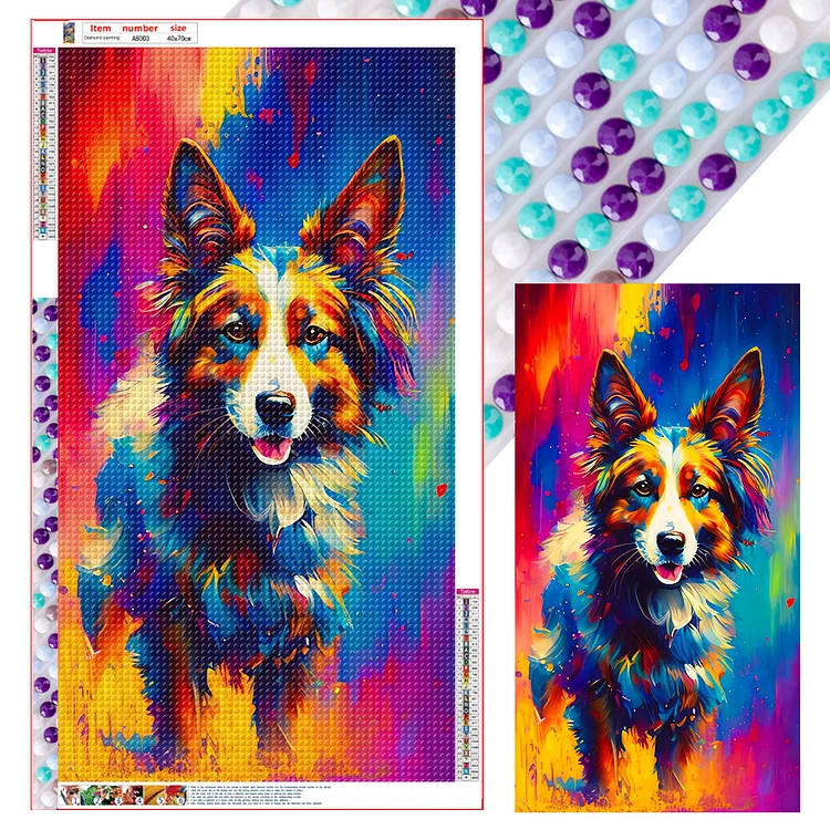 Full Round Diamond Painting - Cats And Dogs 40*70CM