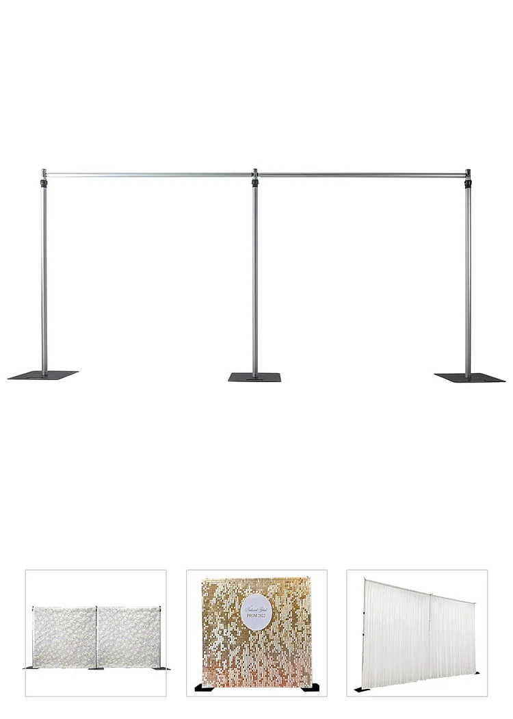 20&prime; x 10&prime; | Pipe & Drape Backdrop Hardware Kit